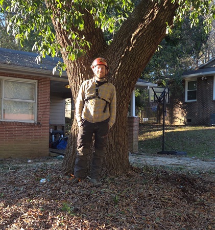 Certified arborist Zach Whitlock MTM Tree Services Charlotte NC